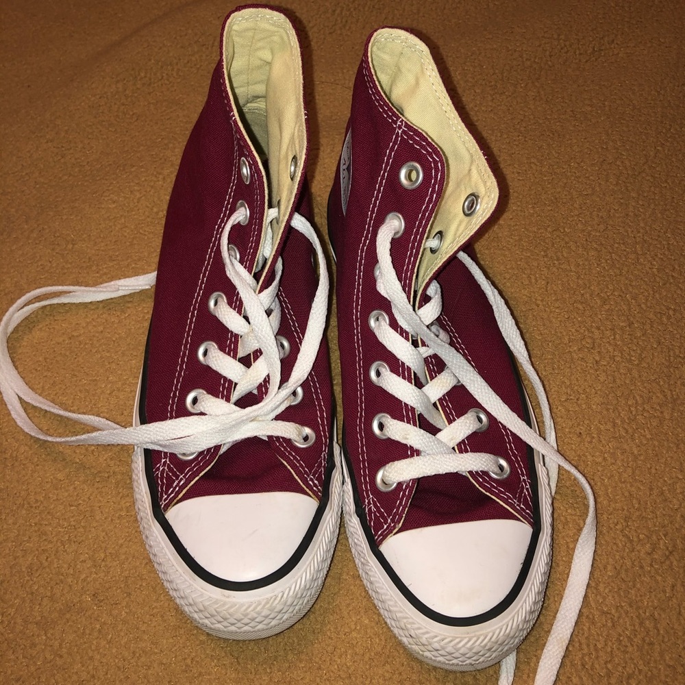 Maroon Converse